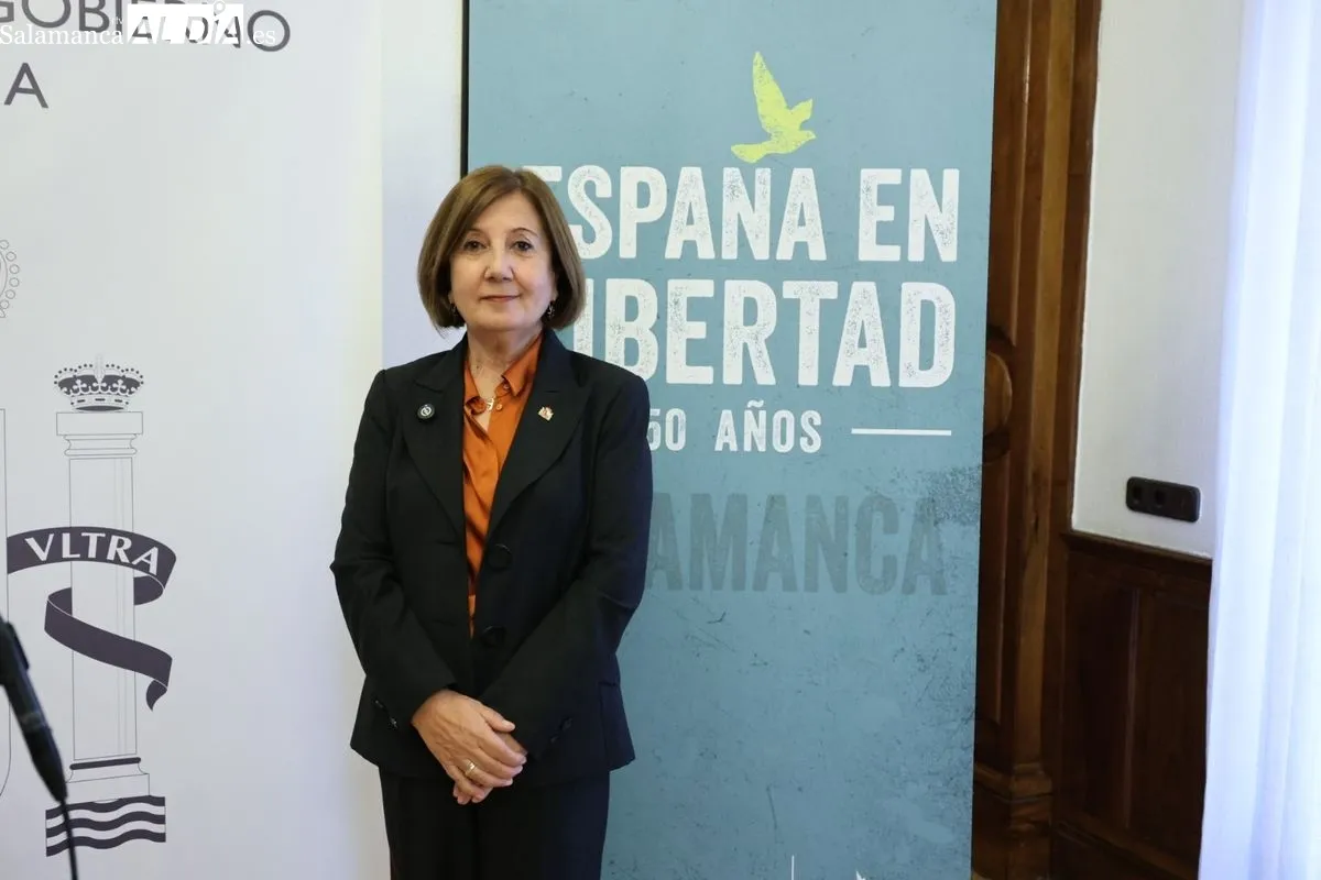 Rosa López presenta el programa España en Libertad, 50 años. Foto de David Sañudo