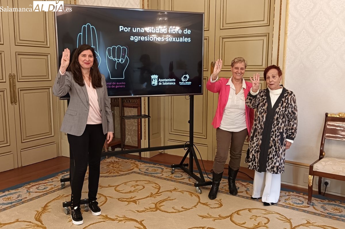 Señal de auxilio contra la violencia de género en Salamanca