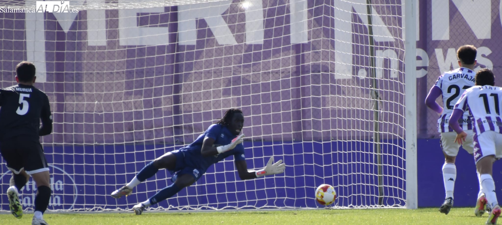 FOTOS | Leo Mendes cumple antes de irse con la selección: para un penalti al Valladolid Promesas y le da un punto al Salamanca UDS (0-0)