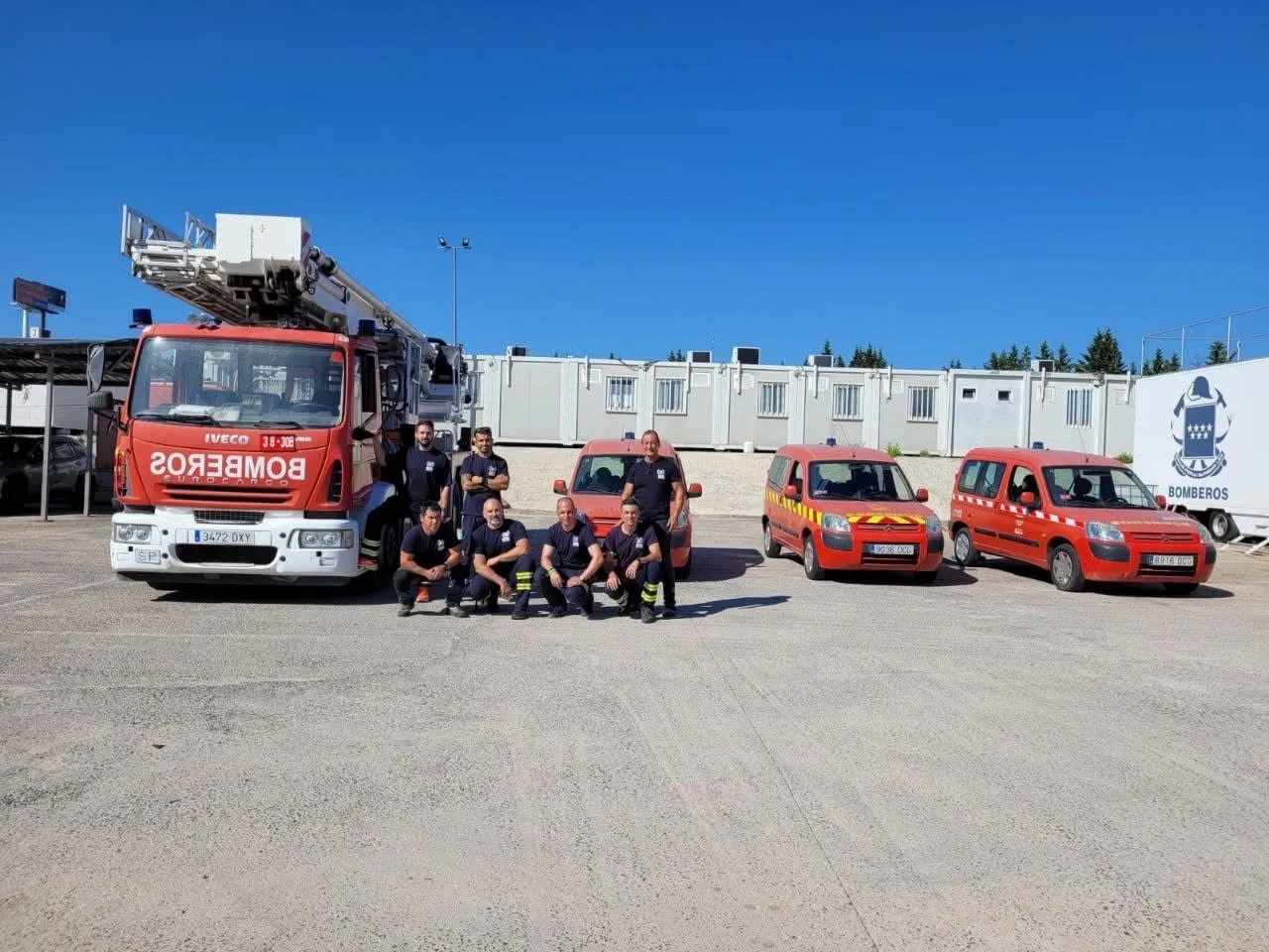 Vehículos donados de diferentes parques de España para la Red Iberoamericana de BUSF