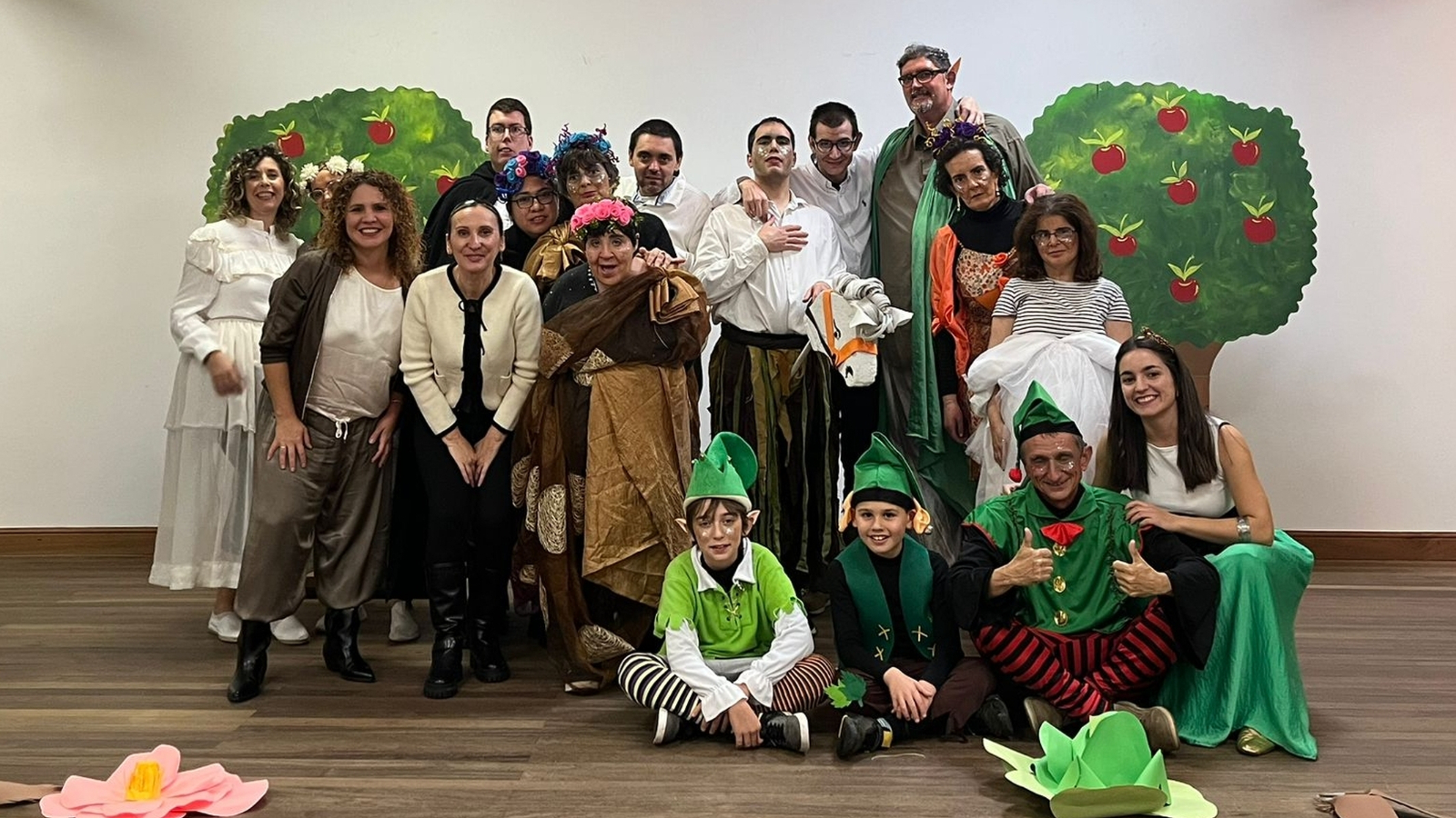 Teatro inclusivo de Asprodes llena en Villavieja de Yeltes