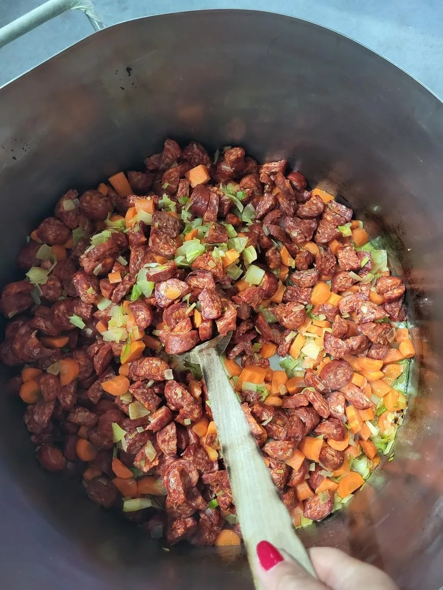 Última comida de la matanza del año en Gejo de los Reyes
