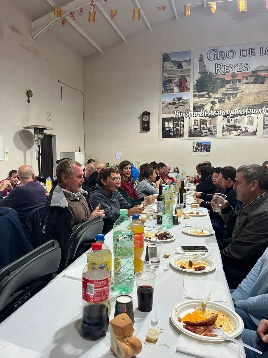 Última comida de la matanza del año en Gejo de los Reyes