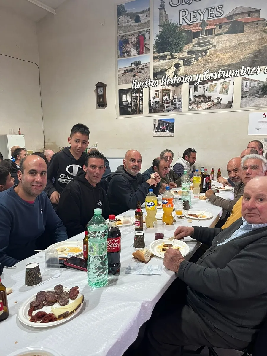 Última comida de la matanza del año en Gejo de los Reyes