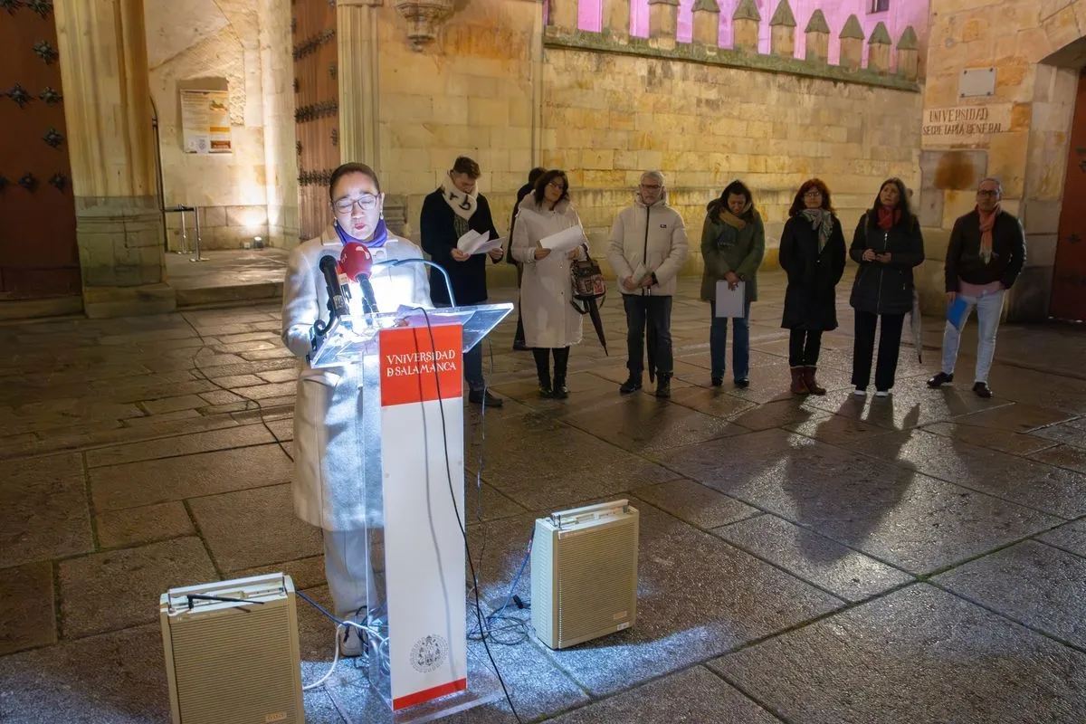Acto de la USAl en la Fachada Rica