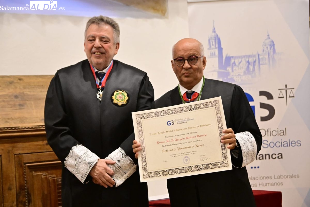 Graduados Sociales Salamanca: Merchán y Cabero, distinguidos