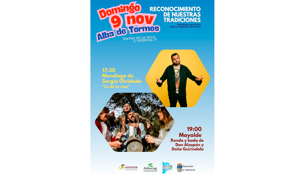 Humor y música  jornada cultural  honor  tradiciones populares  Sergio Olvidado y Mayalde