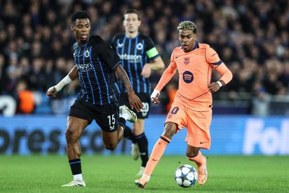 Lamine Yamal salva un punto en Brujas (3-3)