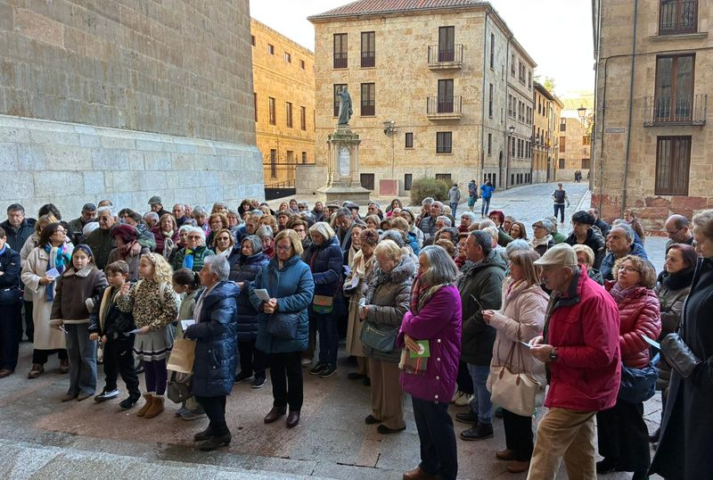 Peregrinos de Alba y Guijuelo ganan el Jubileo en Salamanca