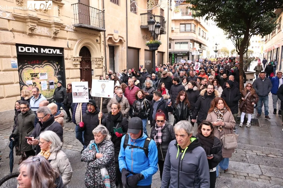 Manifestación de los autónomos en Salamanca | FOTOS: David Sañudo