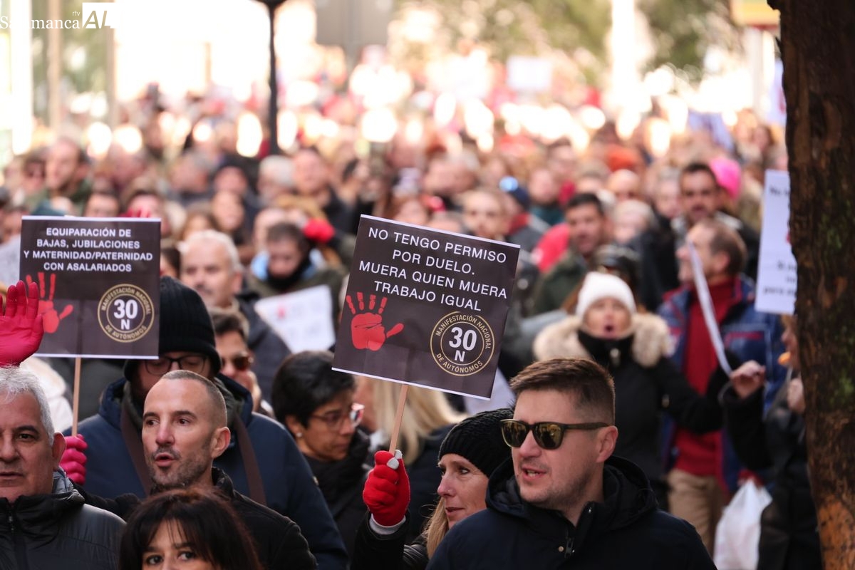 FOTOS | Manifestación Autónomos de Salamanca  