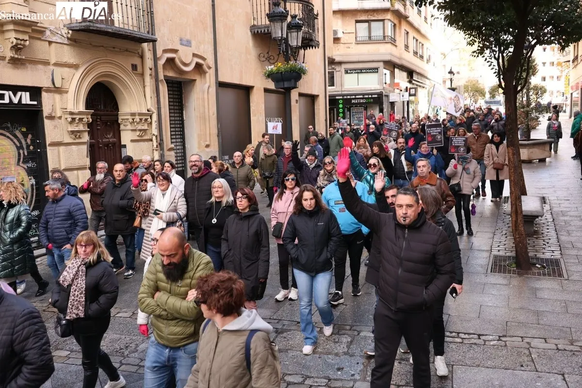 Manifestación de los autónomos en Salamanca | FOTOS: David Sañudo