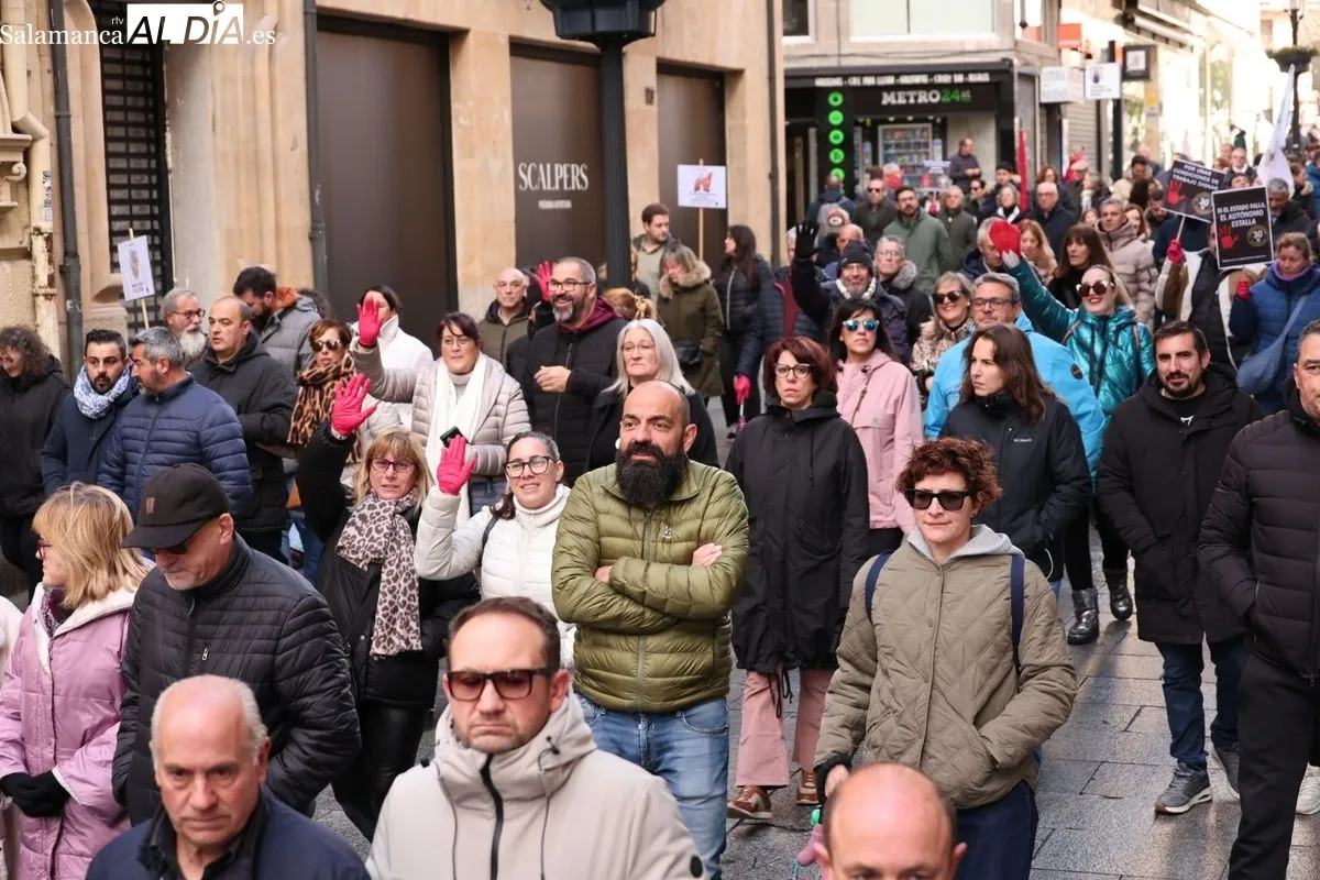 Manifestación de los autónomos en Salamanca | FOTOS: David Sañudo