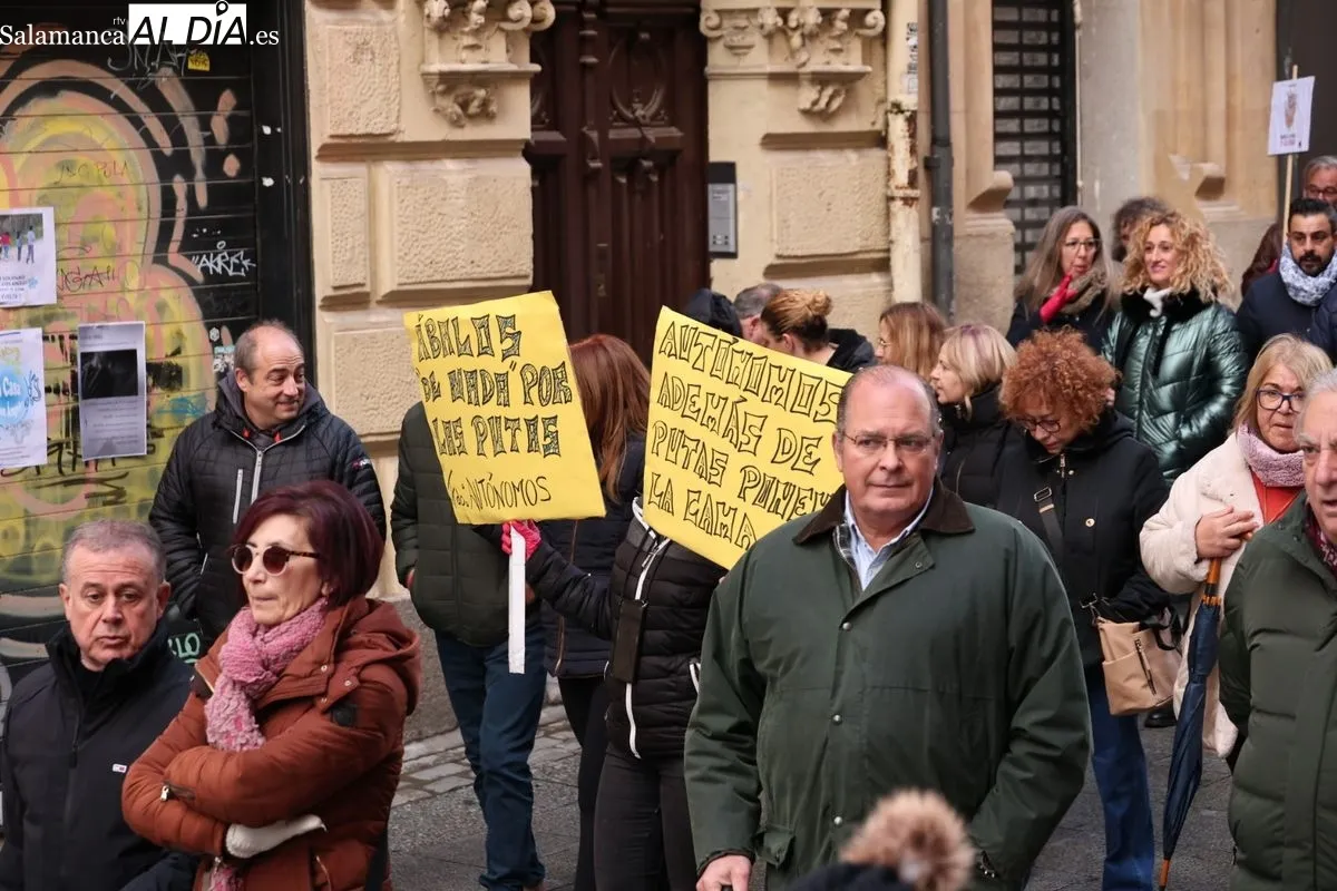 Manifestación de los autónomos en Salamanca | FOTOS: David Sañudo