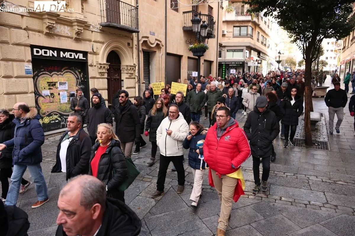 Manifestación de los autónomos en Salamanca | FOTOS: David Sañudo