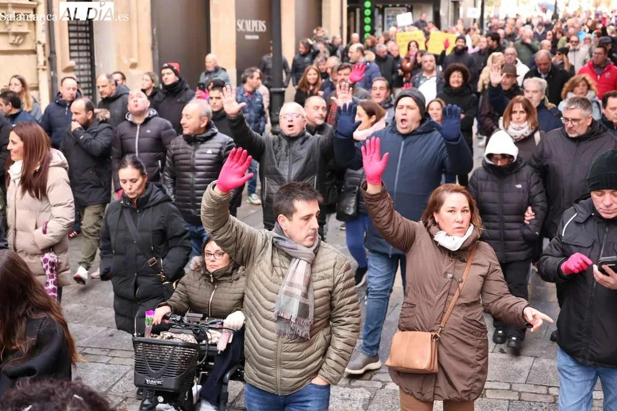 Manifestación de los autónomos en Salamanca | FOTOS: David Sañudo