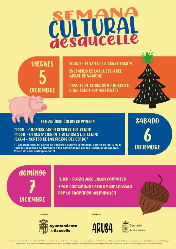 Saucelle celebra su Semana Cultural con una matanza solidaria por los afectados del fuego en Cipérez | Imagen 1