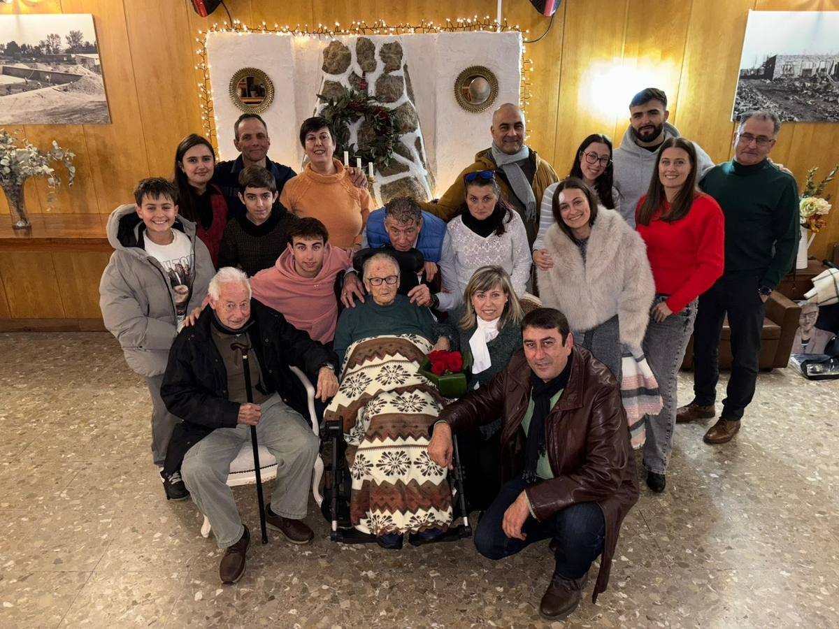 Juliana San Francisco cumple 100 años en Yecla de Yeltes