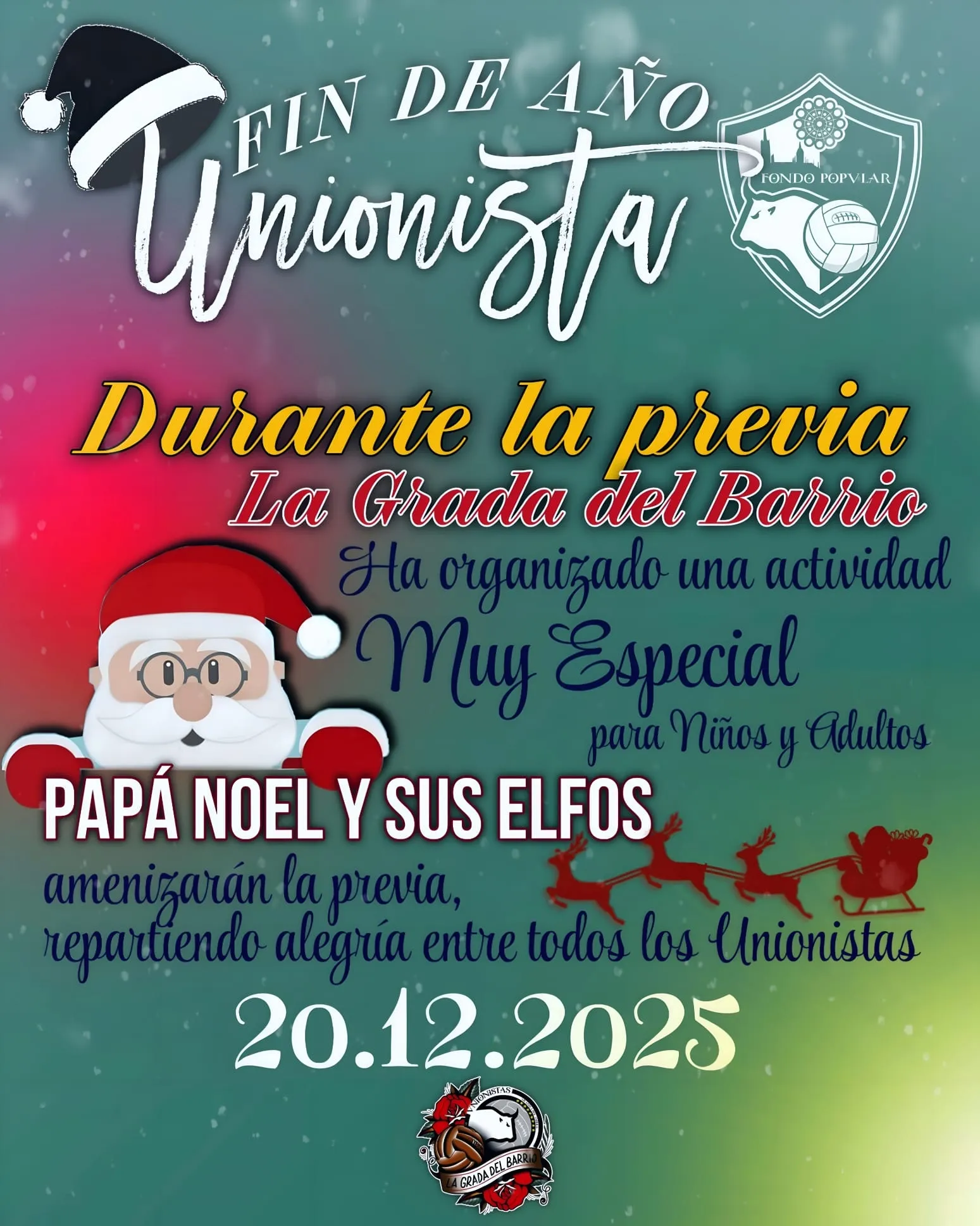 Foto 6 - El Reina Sof&iacute;a despedir&aacute; el 2025 con una jornada solidaria y festiva impulsada por la afici&oacute;n de Unionistas