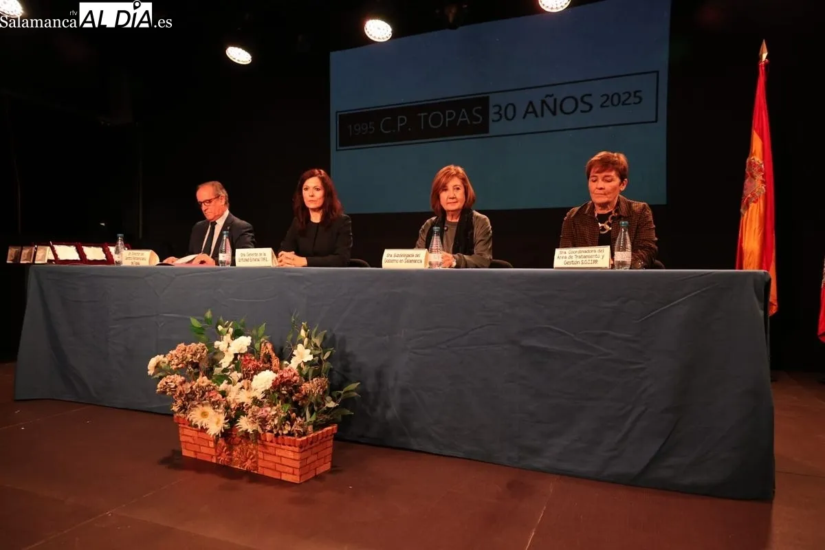 30 aniversario de la apertura del Centro Penitenciario de Topas, celebrado en la Sala B del CAEM. Foto de David Sañudo