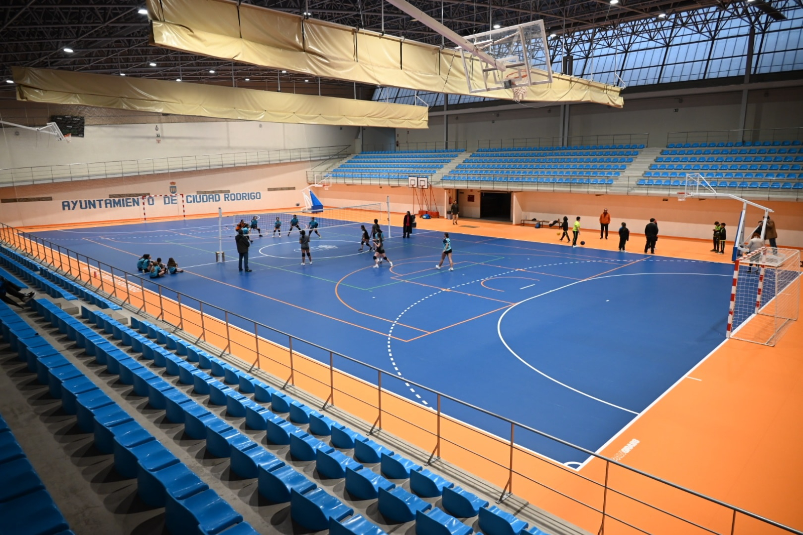 Renovado el suelo del Pabellón Eladio Jiménez Ciudad Rodrigo tras una inversión de 48.000 euros