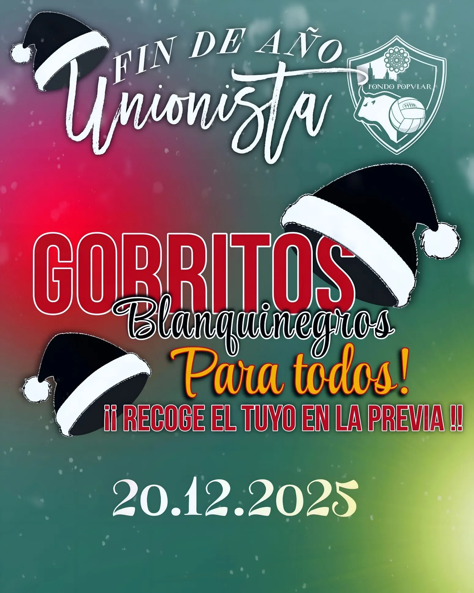 Foto 4 - El Reina Sof&iacute;a despedir&aacute; el 2025 con una jornada solidaria y festiva impulsada por la afici&oacute;n de Unionistas