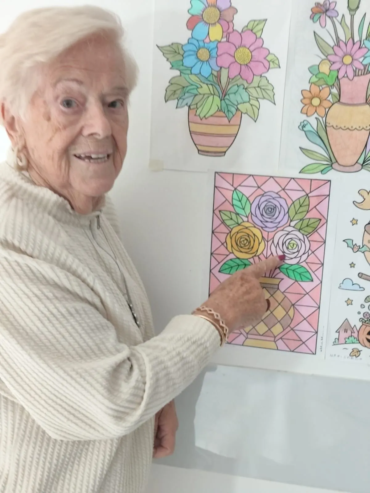 Foto 4 - Mar&iacute;a Garc&iacute;a (91 a&ntilde;os), la reina del Mandala
