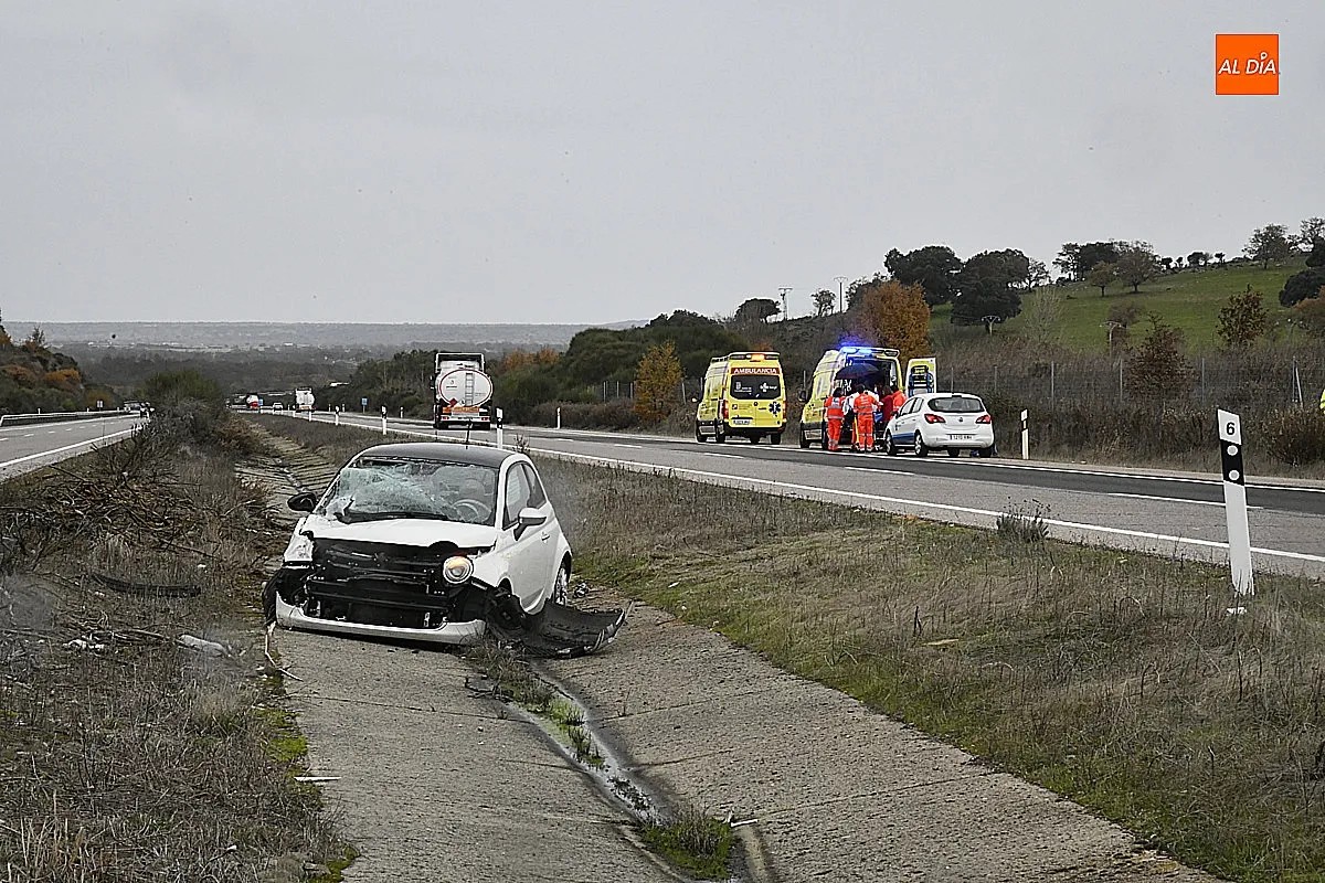 Accidente de tráfico en A-62