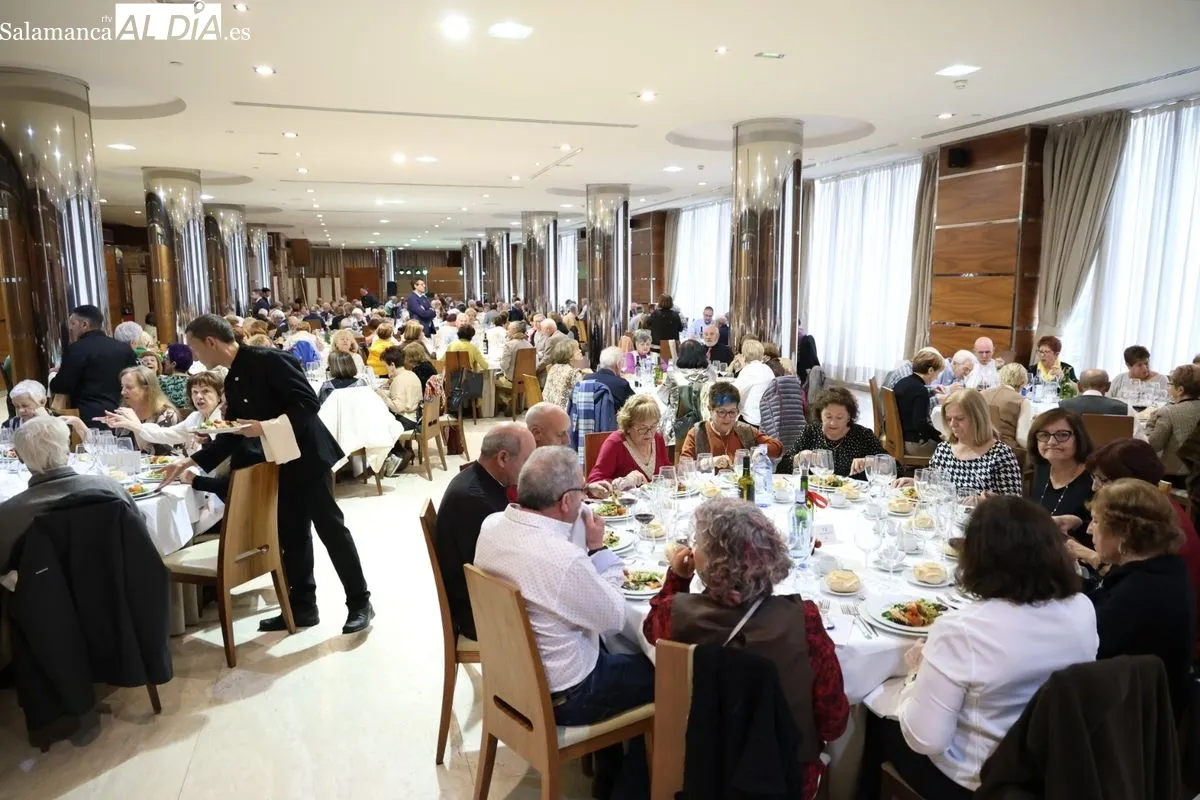 La Asociación de Mayores Iberdrola Salamanca ha celebrado este viernes su tradicional encuentro de confraternidad con motivo de las fechas navideñas. Foto de David Sañudo