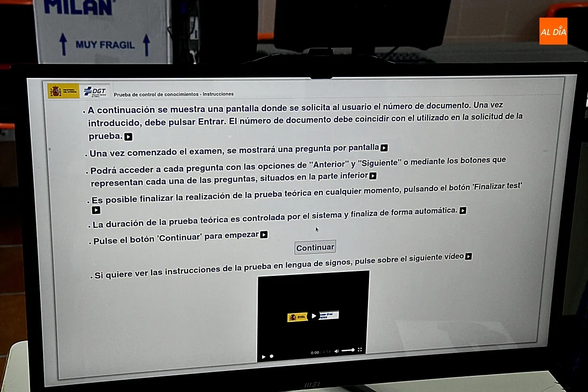 Nueva aula de examen para el Carnet de Conducir en el Barrio Nuevo  