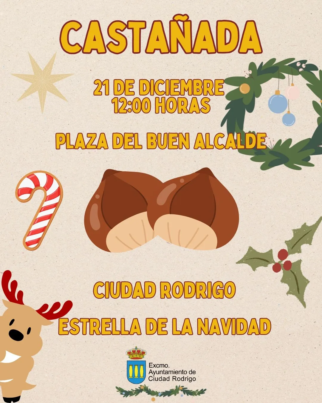 Foto 2 - Ciudad Rodrigo repartir&aacute; 300 cucuruchos de casta&ntilde;as en el II Mercadillo Navide&ntilde;o 