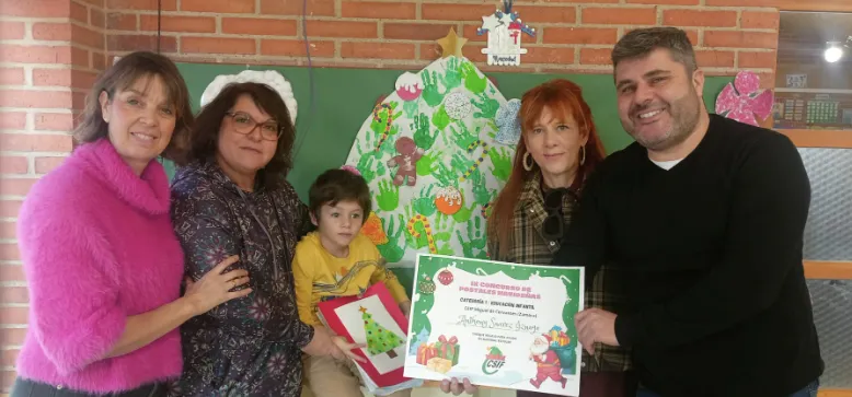 Entrega de diplomas del IX Concurso de Postales Navideñas de CSIF