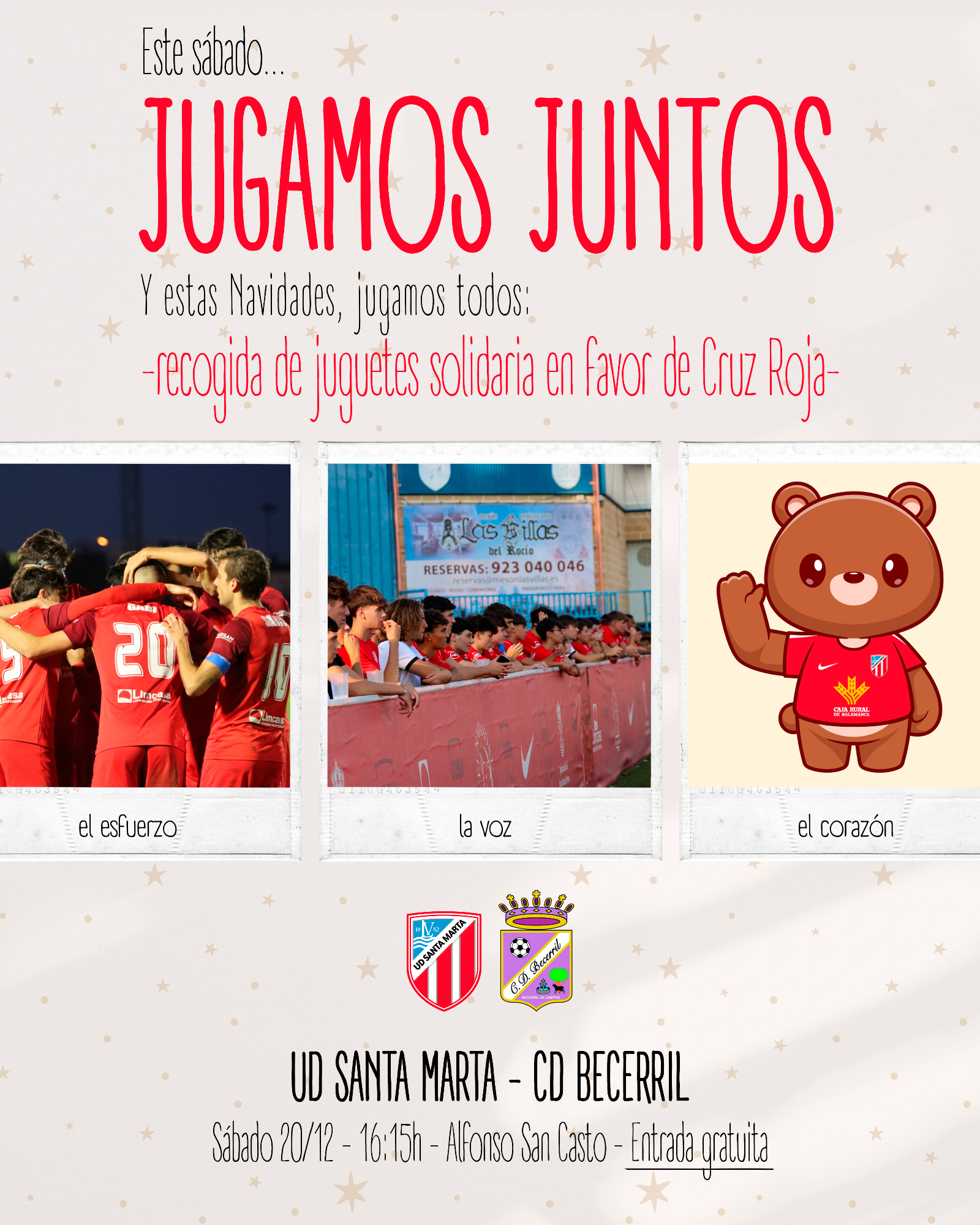 Campaña de juguetes de UD Santa Marta y Cruz Roja