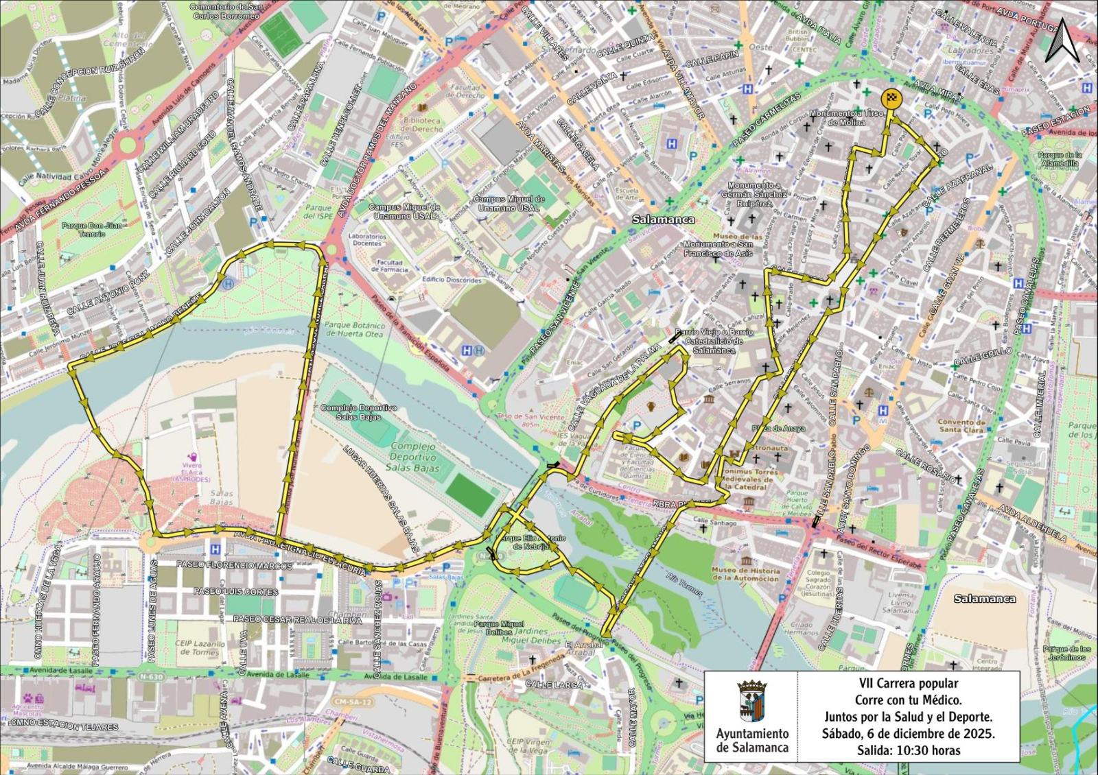 Cortes de tráfico en Salamanca este sábado 6 de diciembre
