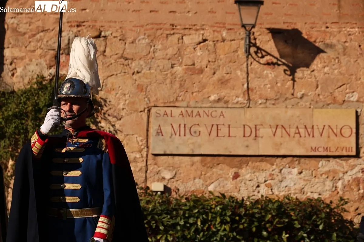 Salamanca rinde homenaje hoy a Miguel de Unamuno en el aniversario de su fallecimiento | FOTOS: David Sañudo 