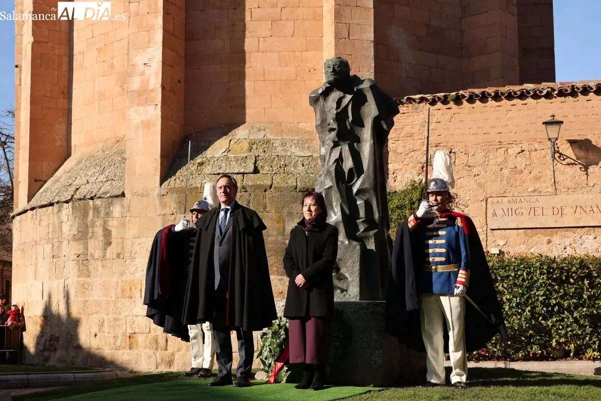 Salamanca rinde homenaje hoy a Miguel de Unamuno en el aniversario de su fallecimiento | FOTOS: David Sañudo 
