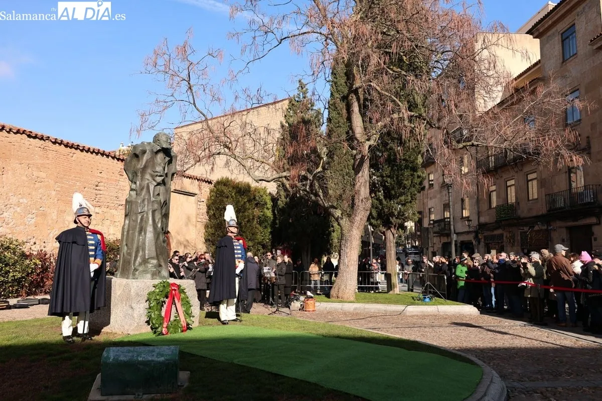 Salamanca rinde homenaje hoy a Miguel de Unamuno en el aniversario de su fallecimiento | FOTOS: David Sañudo 