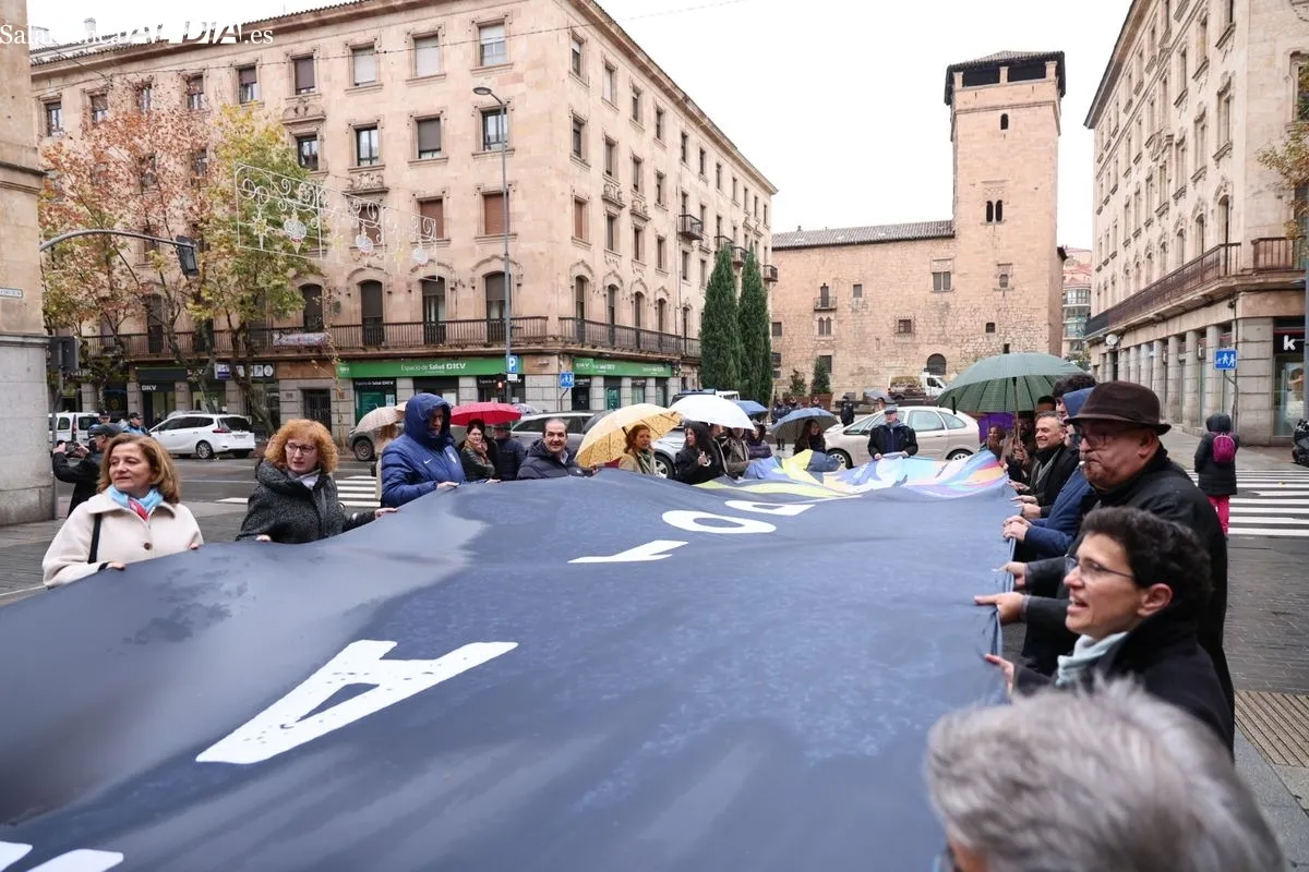 Abogados y arquitectos se concentran en Salamanca para exigir una 