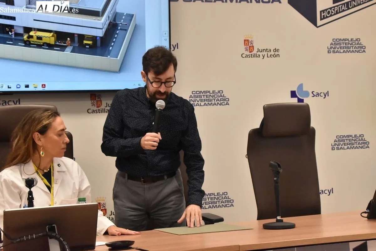 El Hospital de Salamanca recreará sus instalaciones en una gran maqueta de Lego para humanizar la atención pediátrica | FOTOS: Vanesa Martins 