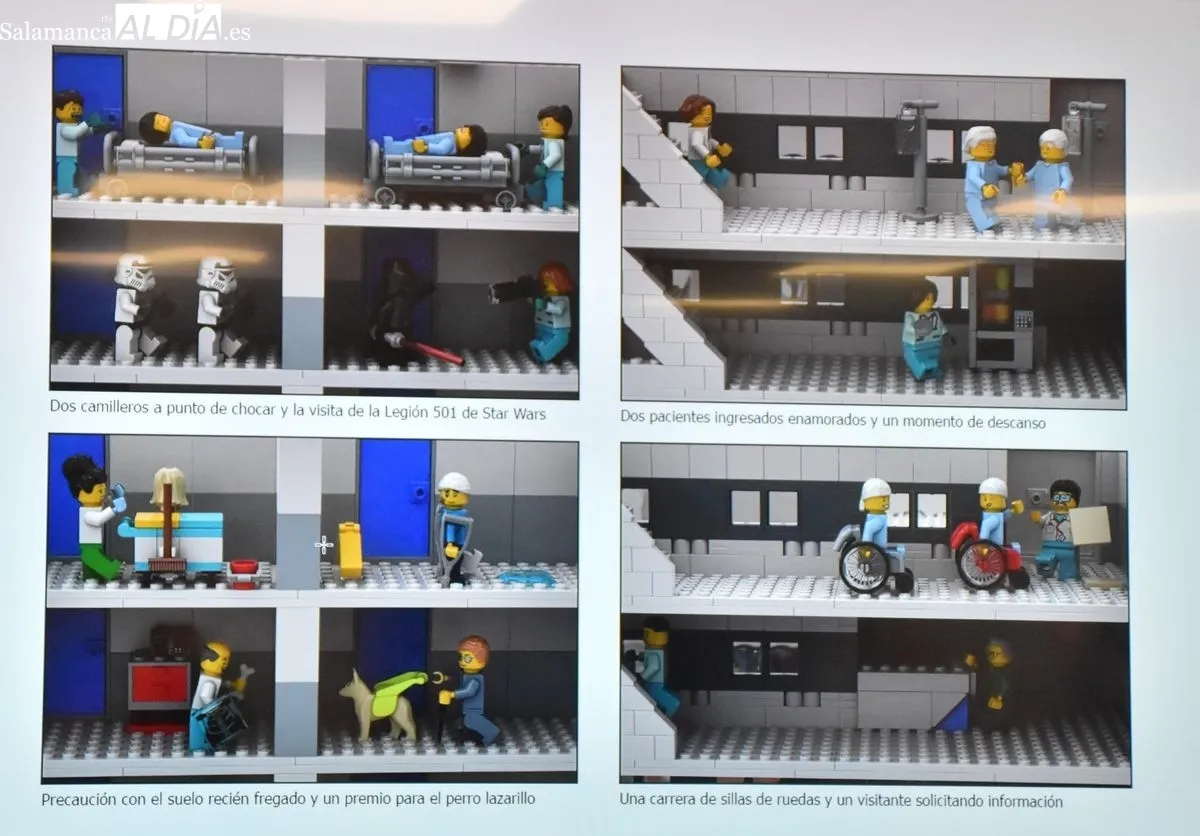 El Hospital de Salamanca recreará sus instalaciones en una gran maqueta de Lego para humanizar la atención pediátrica | FOTOS: Vanesa Martins 