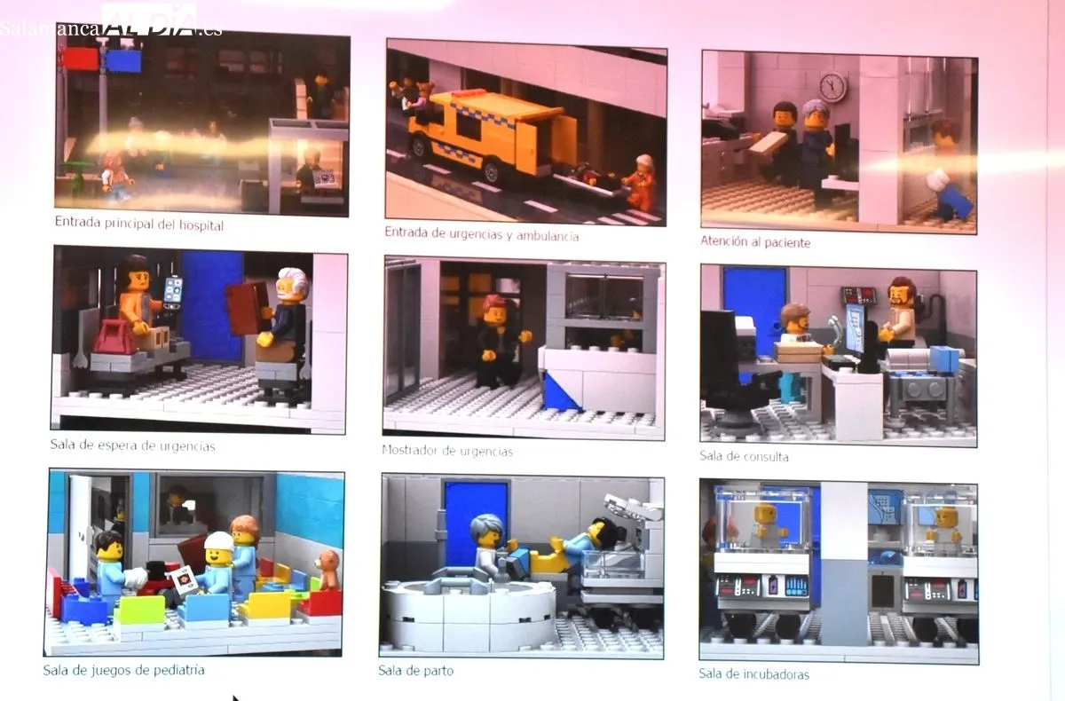 El Hospital de Salamanca recreará sus instalaciones en una gran maqueta de Lego para humanizar la atención pediátrica | FOTOS: Vanesa Martins 