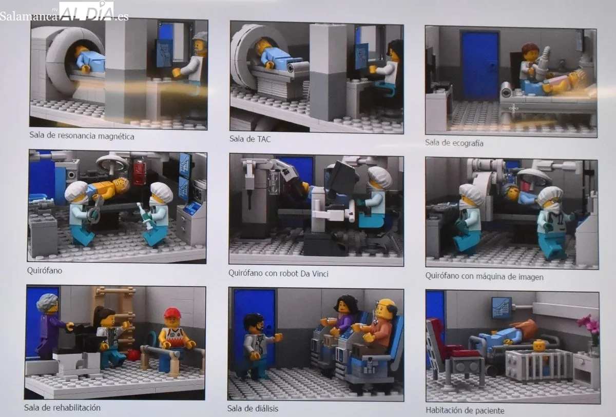 El Hospital de Salamanca recreará sus instalaciones en una gran maqueta de Lego para humanizar la atención pediátrica | FOTOS: Vanesa Martins 