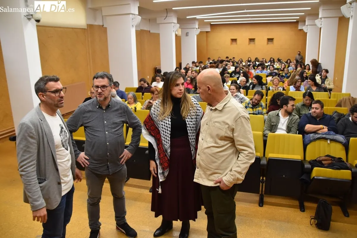La Facultad de Educación de la Universidad de Salamanca durante la jornada 'Palestina hoy: Educar en situación de emergencia' | FOTOS: Vanesa Martins 