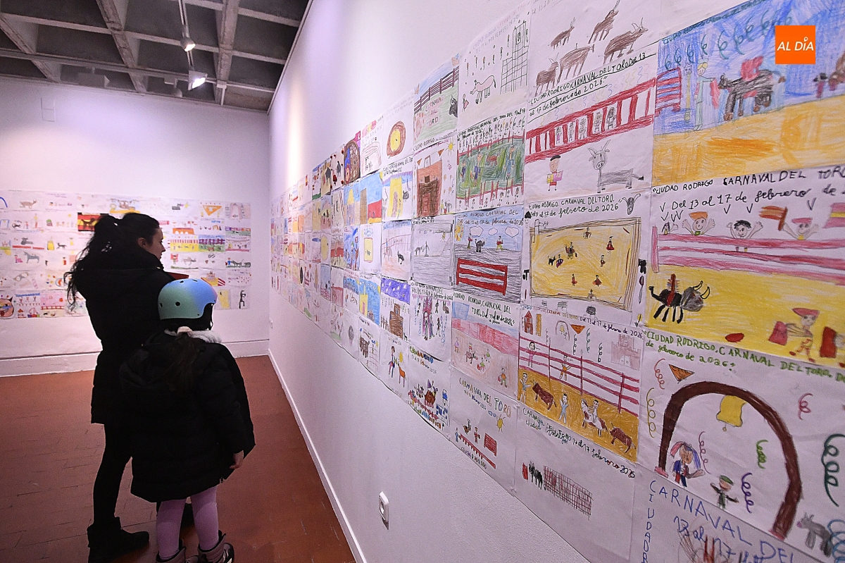 Expuestos en la Casa de Cultura cerca de 600 dibujos infantiles relativos al Carnaval del Toro