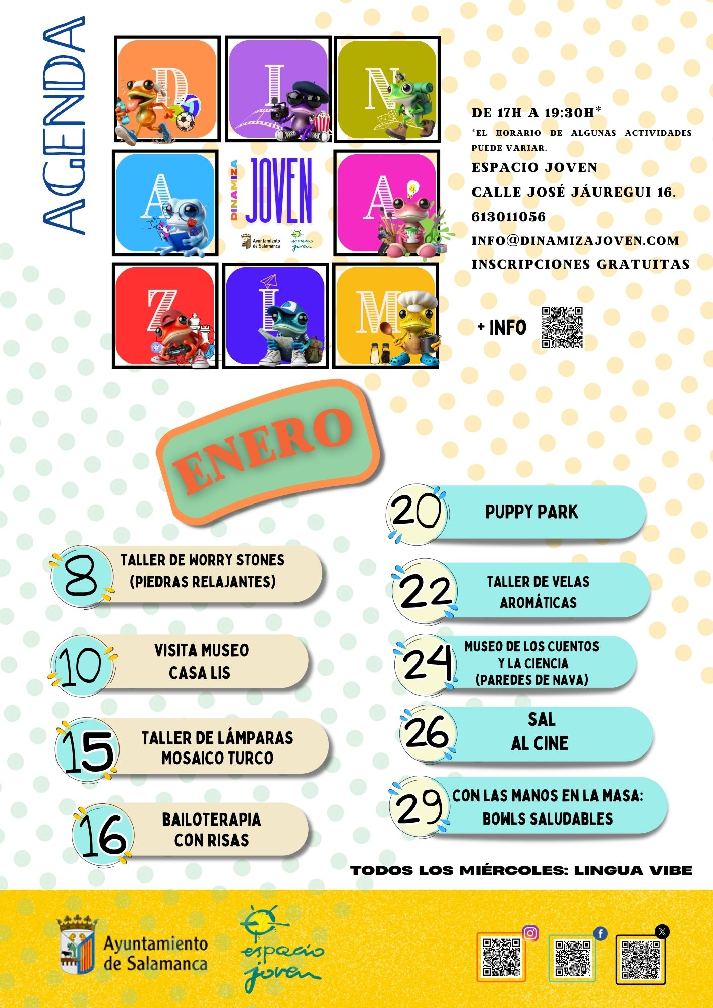 Dinamiza Joven Salamanca: actividades gratis en enero 2025