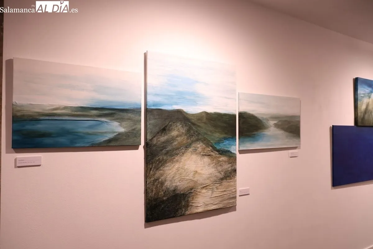 La artista bejarana Purificación del Bosque expone sus 'Soledades' en Salamanca. Foto de David Sañudo