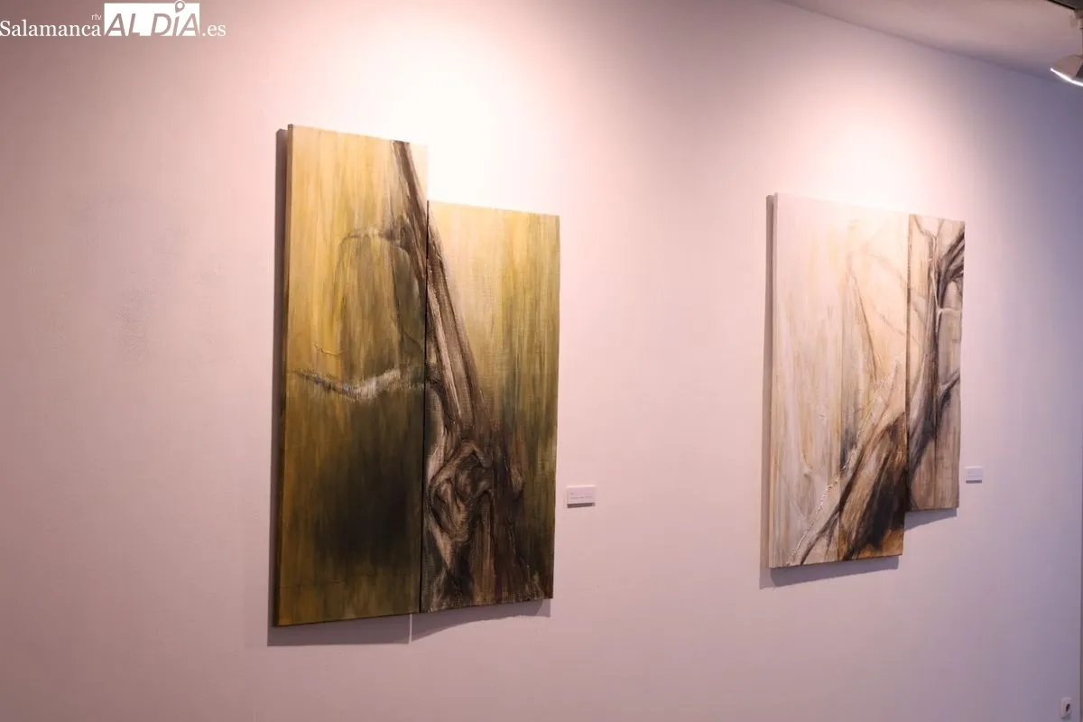 La artista bejarana Purificación del Bosque expone sus 'Soledades' en Salamanca. Foto de David Sañudo