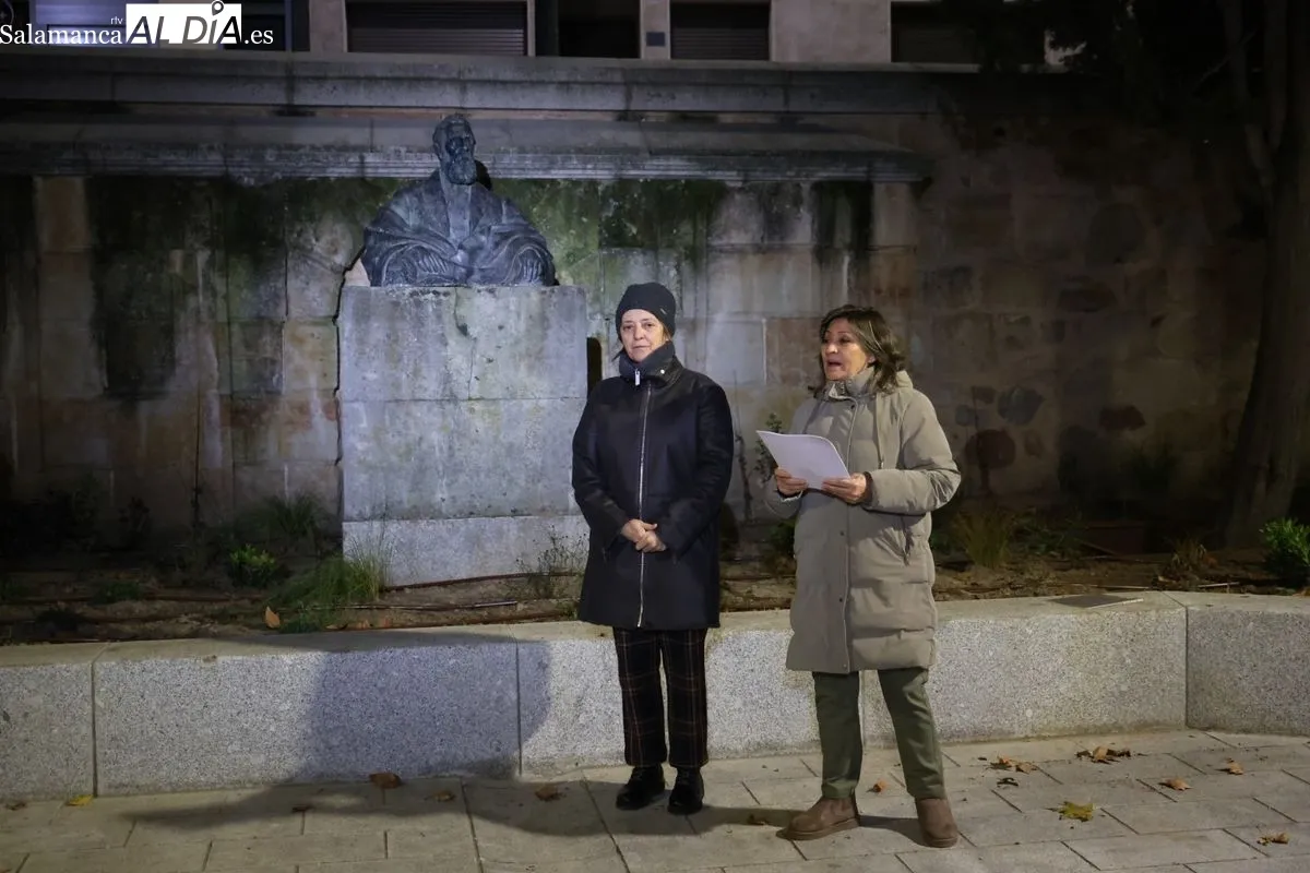 VII homenaje vecinal a Tomás Bretón en la plaza que lleva su nombre en Salamanca. Fotos: David Sañudo