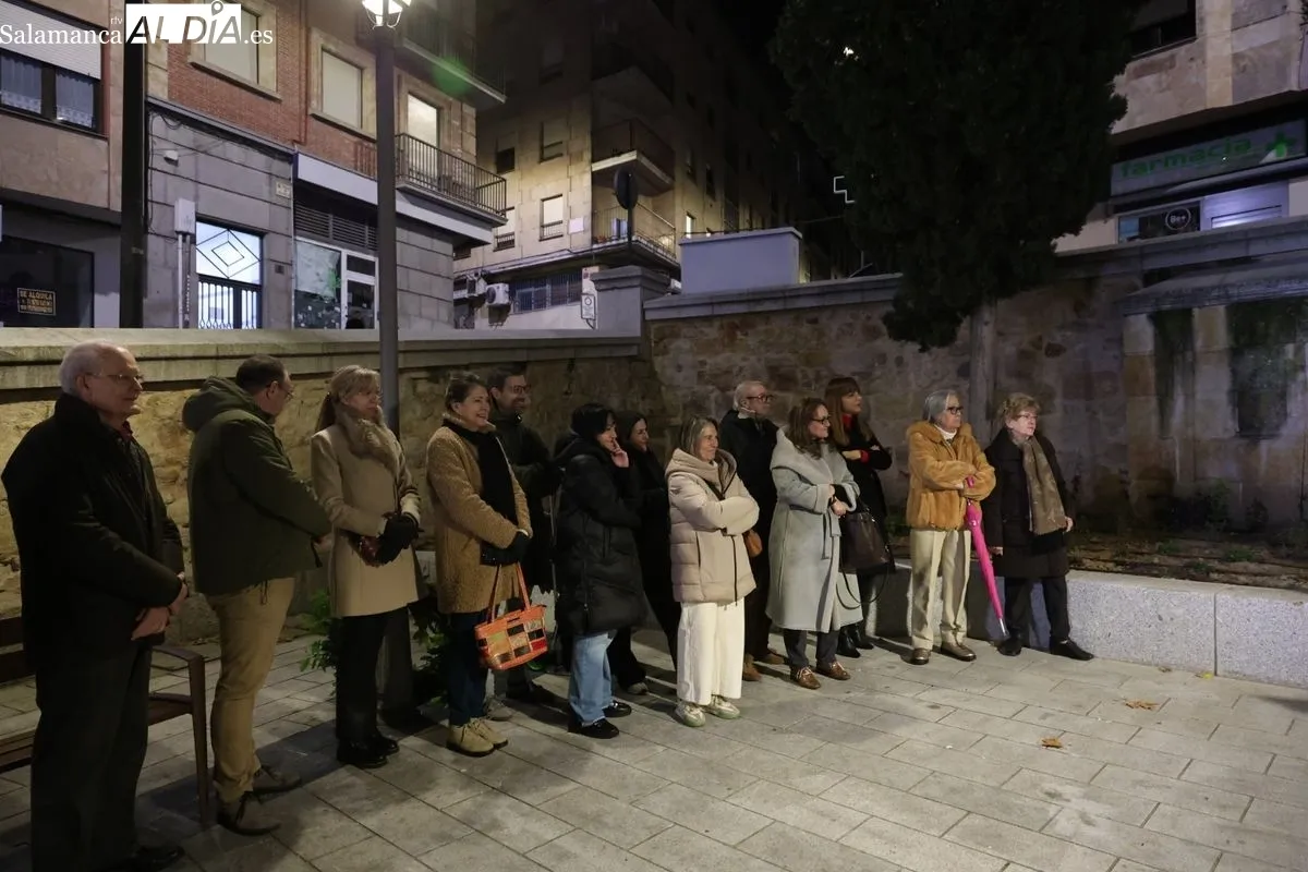 VII homenaje vecinal a Tomás Bretón en la plaza que lleva su nombre en Salamanca. Fotos: David Sañudo
