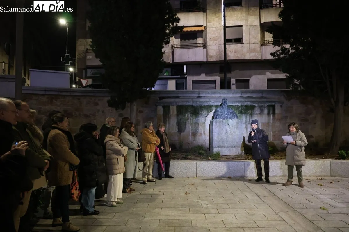 VII homenaje vecinal a Tomás Bretón en la plaza que lleva su nombre en Salamanca. Fotos: David Sañudo